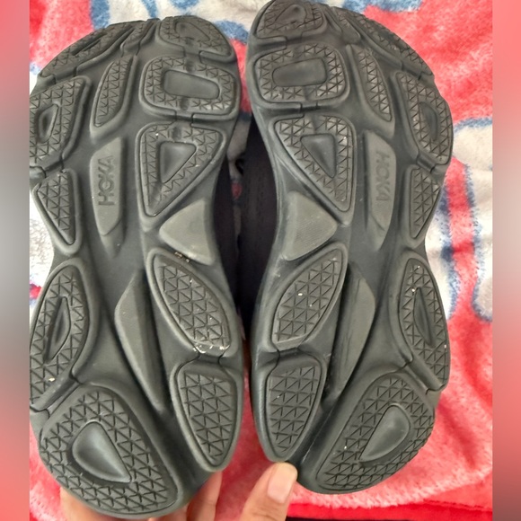 All black Hokas sz 7.5 - Picture 2 of 2